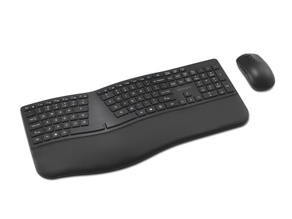 Kensington Pro Fit Ergo KM680 EQ Wireless Keyboard and Mouse Set - Ergonomic Split