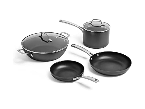 Calphalon Classic Hard-Anodized Nonstick Cookware Set 6-Piece