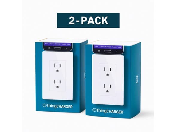 2-Pack thingCHARGER Micro USB - Stackable Charger with Interchangeable Tips