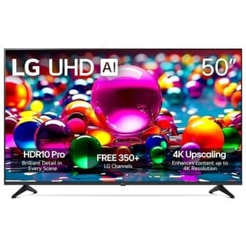 LG 50" Class UHD AI UA77 4K Smart TV 2025 - Alpha 7 Processor