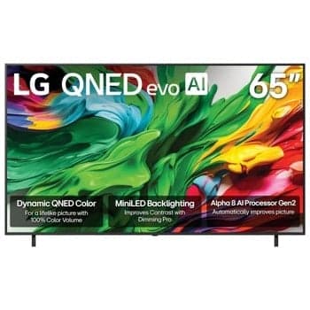 LG QNED85A 65-inch 4K Smart TV with QNED and AI