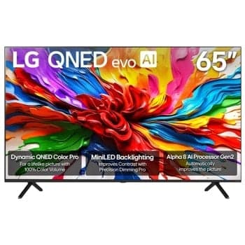 LG QNED92A 65" Mini LED 4K Smart TV with AI Processor