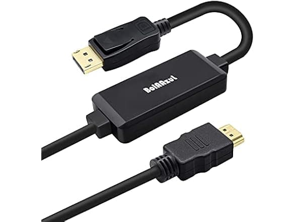Woot 4K HDMI to DisplayPort Cable 6FT 2 Pack Active Converter