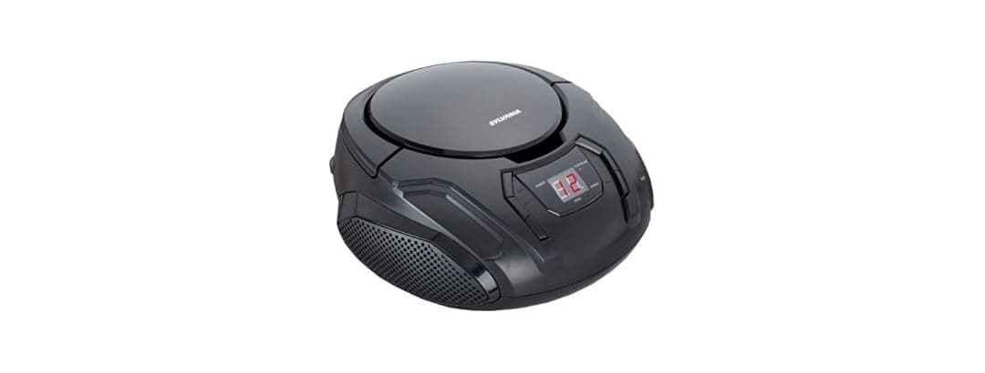 PROSCAN Portable CD Boombox AM/FM Black