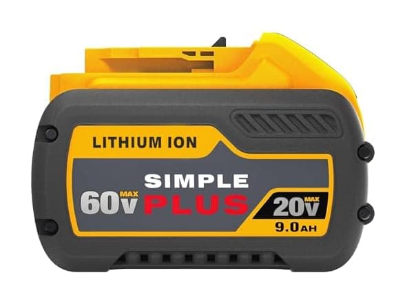 Simple Plus+ 9.0Ah Replacement Battery for DeWalt 20V/60V Tools