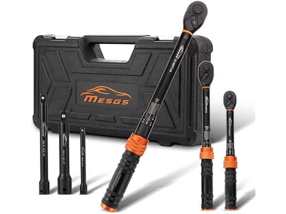 Woot MESGS 6-Piece Torque Wrench Set with 3% Accuracy for Auto Repair