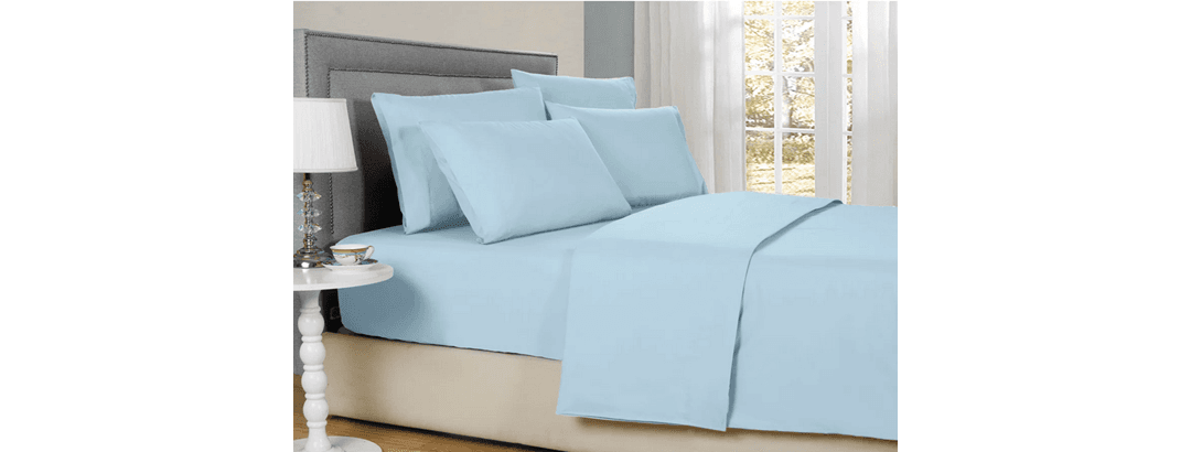 Bibb Home Bamboo 6-Pc Luxury Sheet Set - King Periwinkle