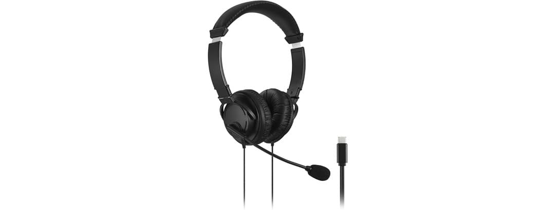 Kensington Hi-Fi USB-C Headphones - Wired with Inline Mic, 75% Off
