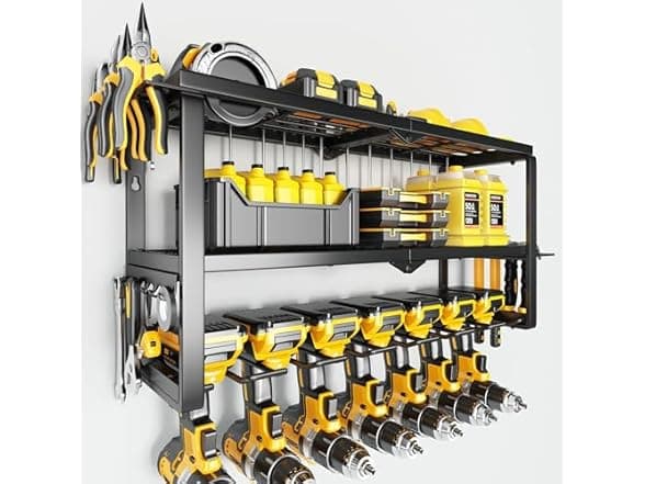 Hipidian Power Tool Organizer Wall Mount - 300 lbs Load, Heavy Duty Steel