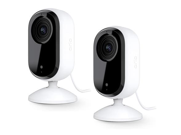 Arlo Essential Indoor Camera HD (2nd Gen) 2-Pack - 1080p, Night Vision, Privacy Shield
