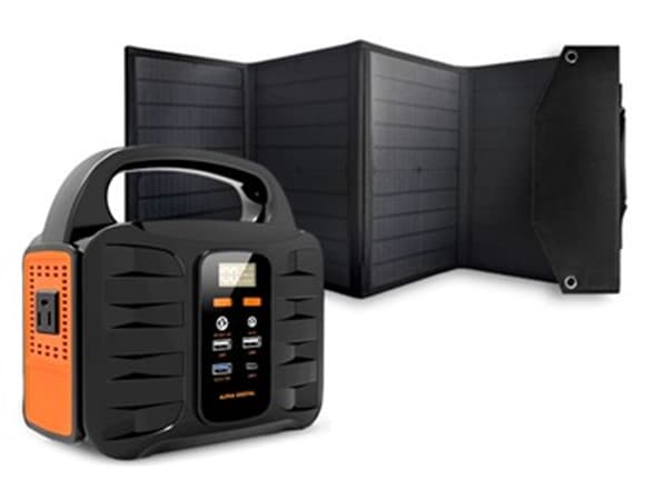 Alpha Digital 155Wh Power Station & 40W Solar Panel Bundle