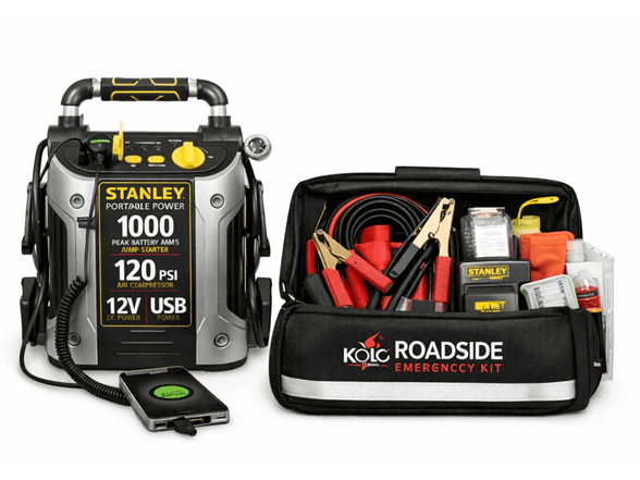 Stanley + Kolo 1000A Jump Starter & Emergency Kit - $84.99