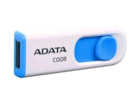 ADATA USB 2.0 Retractable Capless Flash Drive - Capless Design, Lifetime Warranty