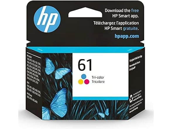 HP 61 Tri-Color Ink Cartridge - 150 Page Yield - OEM