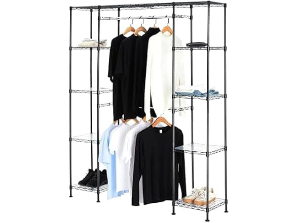 Amazon Basics Expandable Closet Organizer 57-80"L - 54% Off