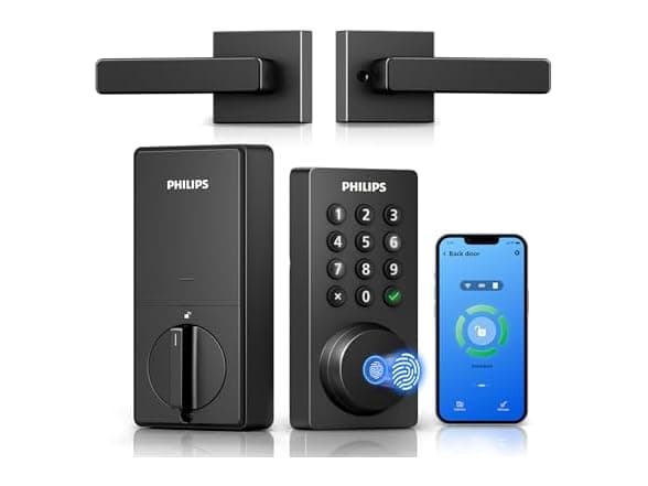 Philips WiFi Keypad Door Lock with Fingerprint, App Control, $69.99