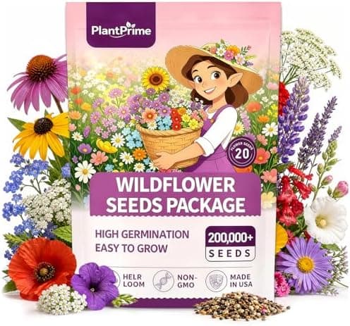 PlantPrime 4oz Wildflower Seed Bulk Mix