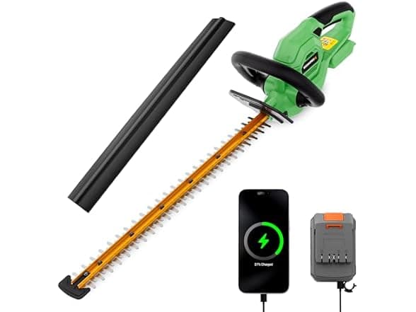 WORKPROX 20V Cordless Hedge Trimmer 22" Blade - $49.99