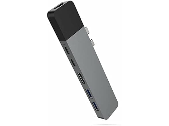 HyperDrive USB C Hub 6-in-2 for MacBook Pro/Air with Gigabit Ethernet