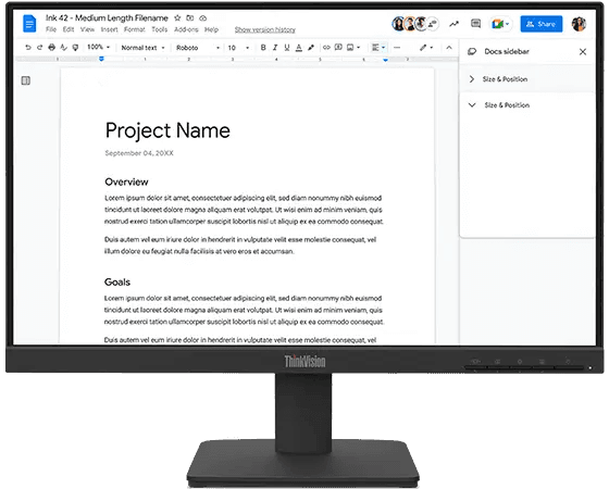 Lenovo ThinkVision S22-4e 21.5 Inch 100Hz IPS Monitor