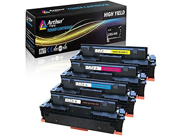 Arthur Imaging Compatible Toner 4-Pack for Canon 046/046H