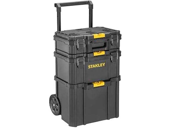 STANLEY Modular Rolling Toolbox - 3-Piece Set with Wheels