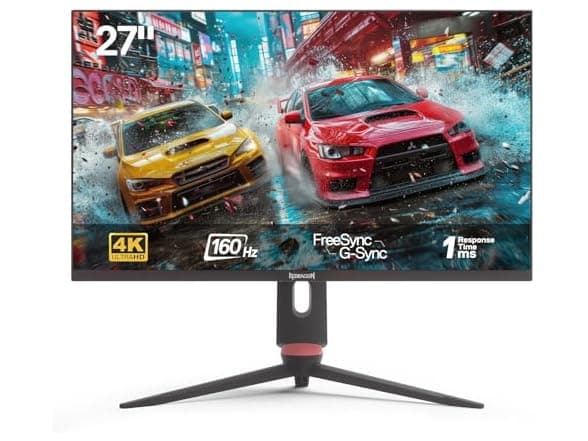 Redragon 27" 4K Mini-LED Gaming Monitor - 160Hz, 1ms, FreeSync, G-Sync