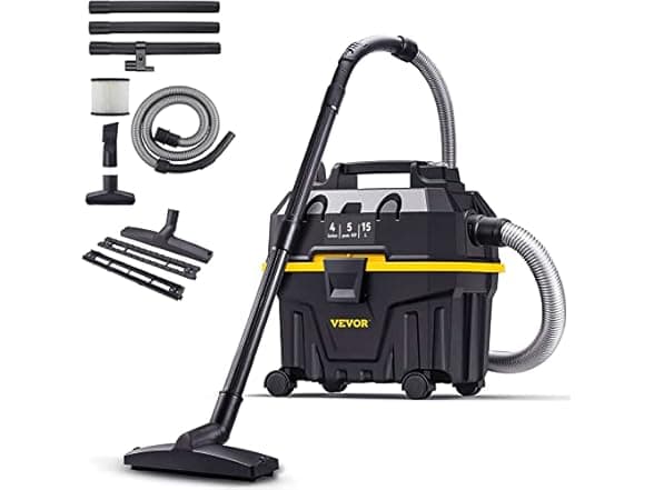 VEVOR 4 Gallon 5 HP Wet Dry Shop Vacuum Cleaner