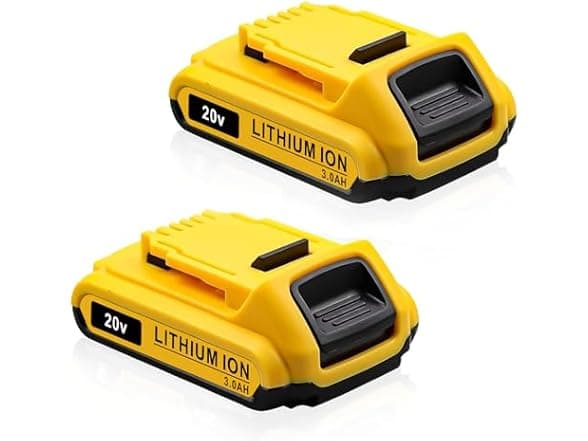 Simple Plus+ 2-Pack 20V 3Ah Battery for Dewalt Tools