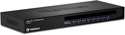 TRENDnet 8-Port USB/PS2 Rack Mount KVM Switch, TK-803R,VGA & USB Connection