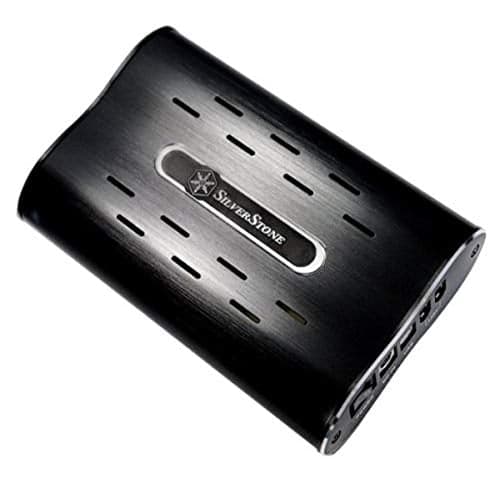 SilverStone MS04B Aluminum 3.5" IDE Hard Drive Enclosure - USB 2.0 & FireWire