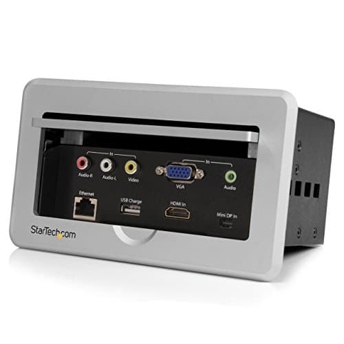 StarTech.com Conference Table Pop-up Box with HDMI, VGA, and USB Charging