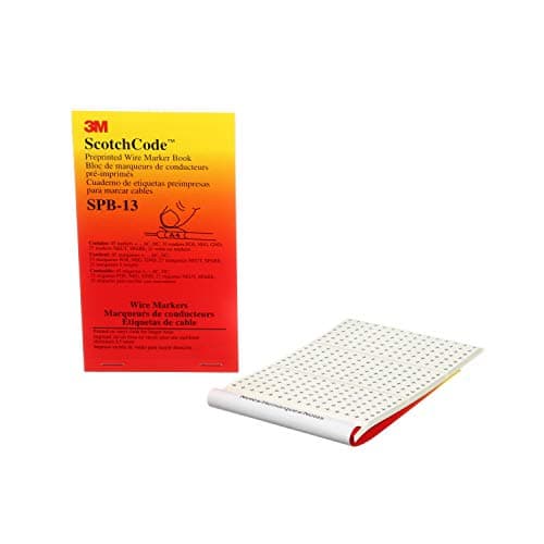 3M ScotchCode Pre-Printed Wire Marker Book SPB-13 - 62% Off