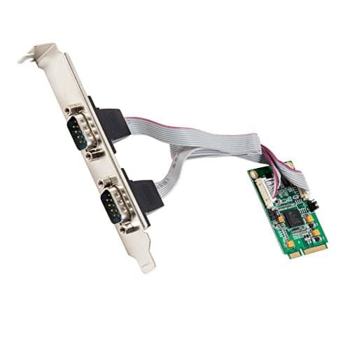 IO Crest SI-MPE15046 2 Port Mini PCIe Serial Card for RS-232