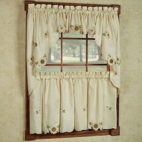 Sweet Home Collection 5-Piece Kitchen Curtain Set - Light Filtering, Multiple Sizes