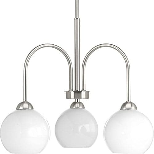 Progress Lighting Carisa Three-Light Chandelier - Brushed Nickel