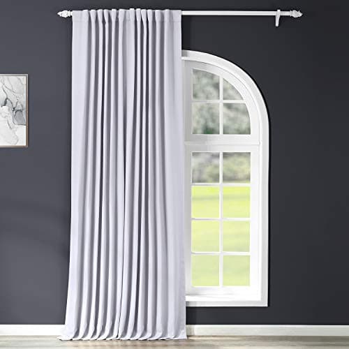 HPD Half Price Drapes Extra Wide Room Darkening Curtains 100x120 Fog Grey