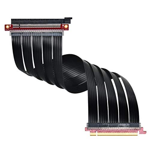 SilverStone PCIe 3.0 x16 Flexible Riser Cable 400mm EMI Shielding