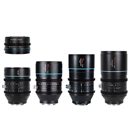 SIRUI T2.9 1.6X Full-Frame Anamorphic Lens Set with 1.25x Adapter