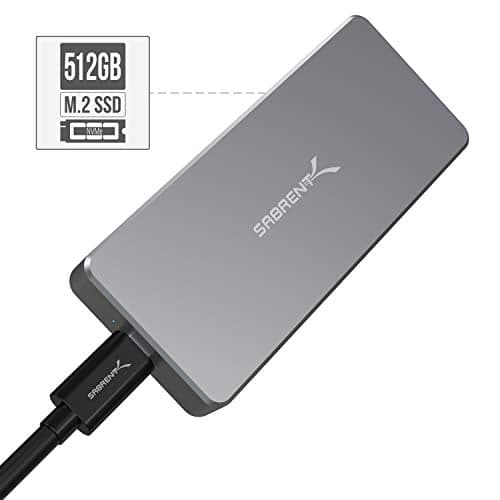 SABRENT Rocket Pro 512GB NVMe USB 3.1 External SSD