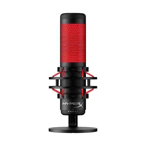 HyperX QuadCast USB Condenser Gaming Microphone with Shock Mount