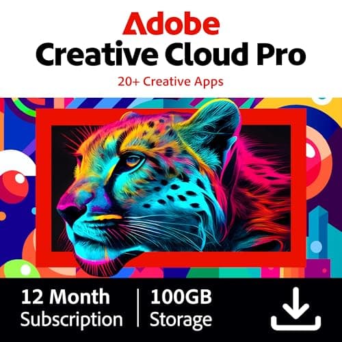 Adobe Creative Cloud Pro 12-Month Subscription with 20+ Apps and AI Tools