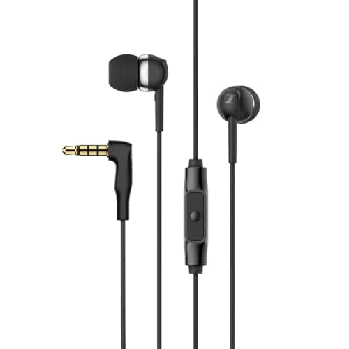 Sennheiser CX 80S Wired In-Ear Headphones with Smart Remote - Black