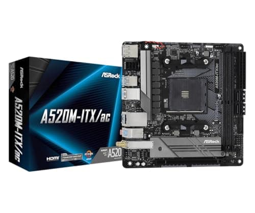 ASRock A520M-ITX/AC Mini ITX AM4 Motherboard, DDR4, WiFi, 45% Off