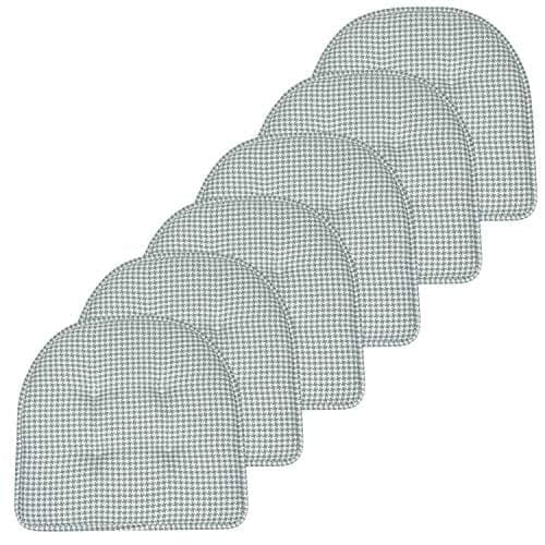 Sweet Home Collection Memory Foam Chair Cushions 6-Pack - U-Shaped Non-Slip