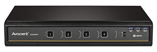 Vertiv SwitchView Desktop KVM, 4 Port, Single Head Monitor, Vertiv SwitchView Desktop KVM, KVM Switchbox, 4 Port, Dual Head Monitor, Universal Connector, TAA Compliant (SV340DPH-400)