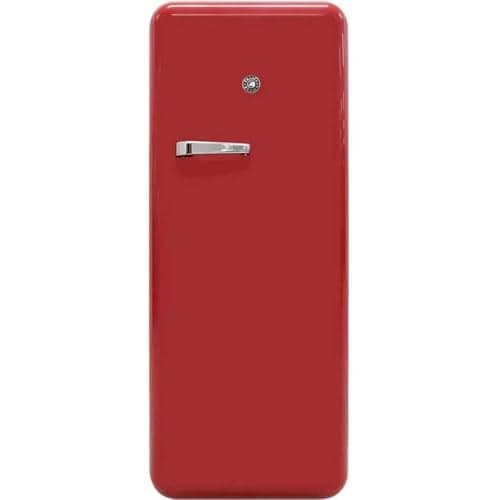 BRAMA Retro Fridge 9.9 Cu.Ft. Top Freezer, Red