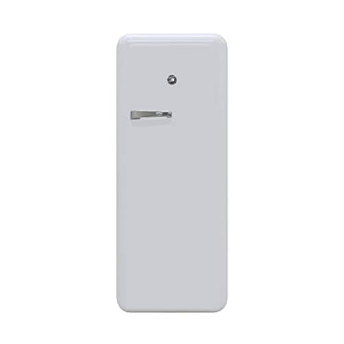 BRAMA Retro Fridge 9.9 Cu Ft Top Freezer - White