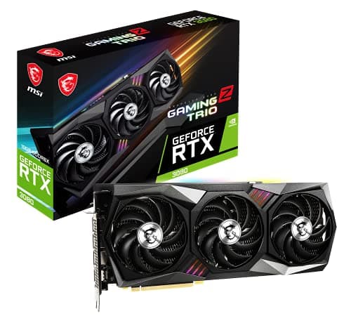 MSI RTX 3080 10GB Gaming Z Trio LHR - 4K Gaming Graphics Card