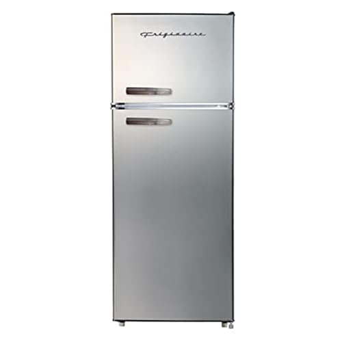 Frigidaire EFR753 7.5 cu ft Retro Refrigerator with Freezer, Stainless Steel
